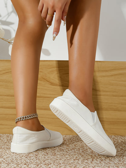 Women's Suede Slip-On Low-Top Casual Sneakers