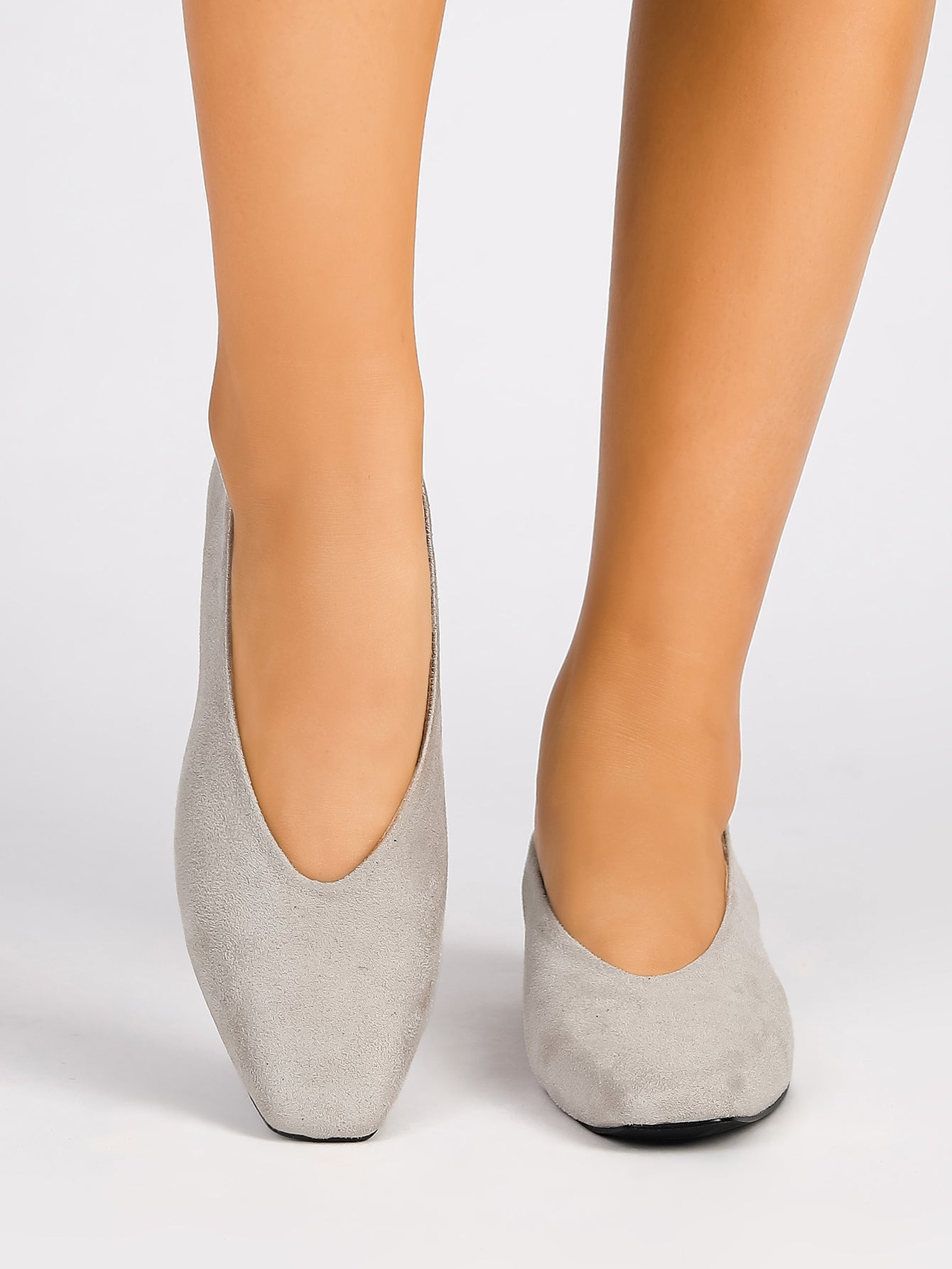 Women's Pointed Toe Suede Ballet Flats