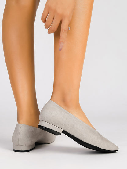 Women's Pointed Toe Suede Ballet Flats