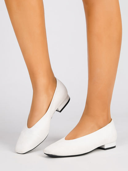Women's Pointed Toe Suede Ballet Flats