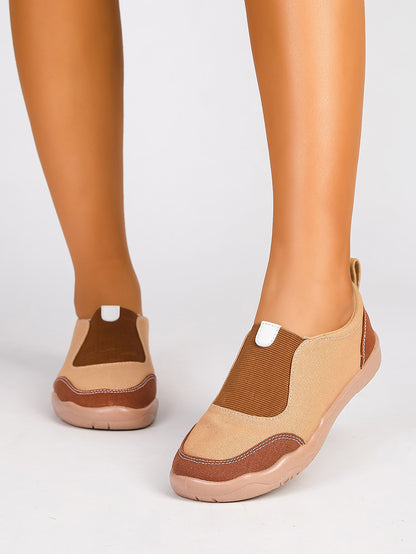 Women's Color Block Slip-On Casual Sneakers