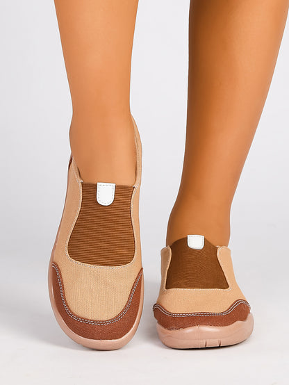 Women's Color Block Slip-On Casual Sneakers