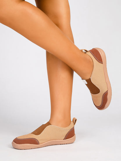 Women's Color Block Slip-On Casual Sneakers