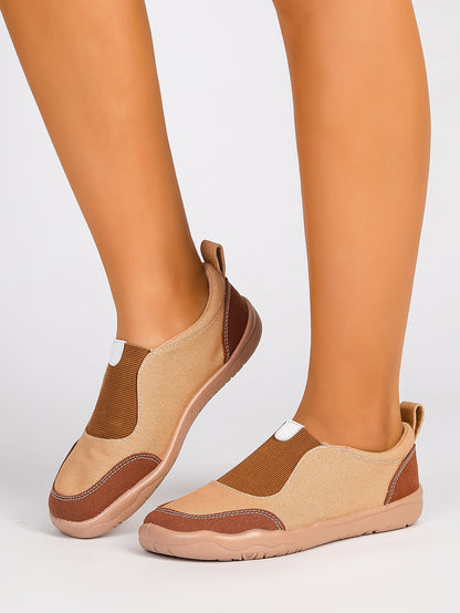 Women's Color Block Slip-On Casual Sneakers