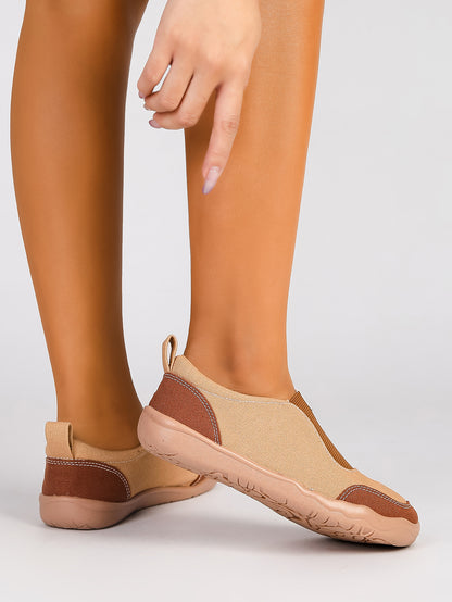 Women's Color Block Slip-On Casual Sneakers