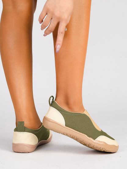 Women's Color Block Slip-On Casual Sneakers