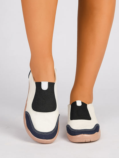 Women's Color Block Slip-On Casual Sneakers
