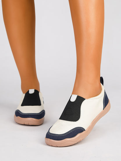 Women's Color Block Slip-On Casual Sneakers