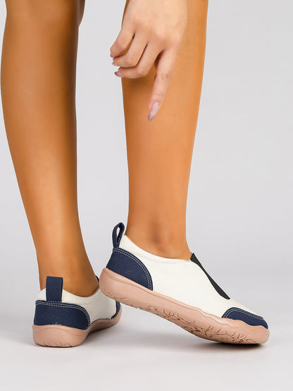 Women's Color Block Slip-On Casual Sneakers