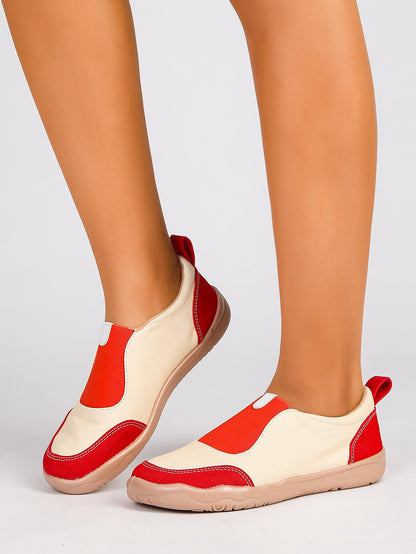 Women's Color Block Slip-On Casual Sneakers