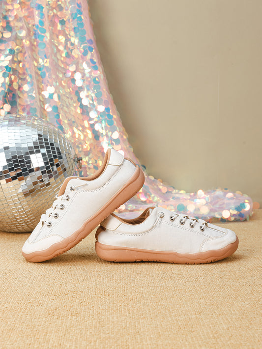 Women's Color Block Lace-Up Casual Sneakers