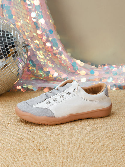 Women's Color Block Lace-Up Casual Sneakers