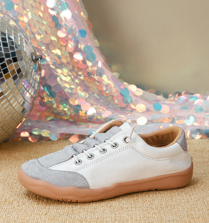 Women's Color Block Lace-Up Casual Sneakers